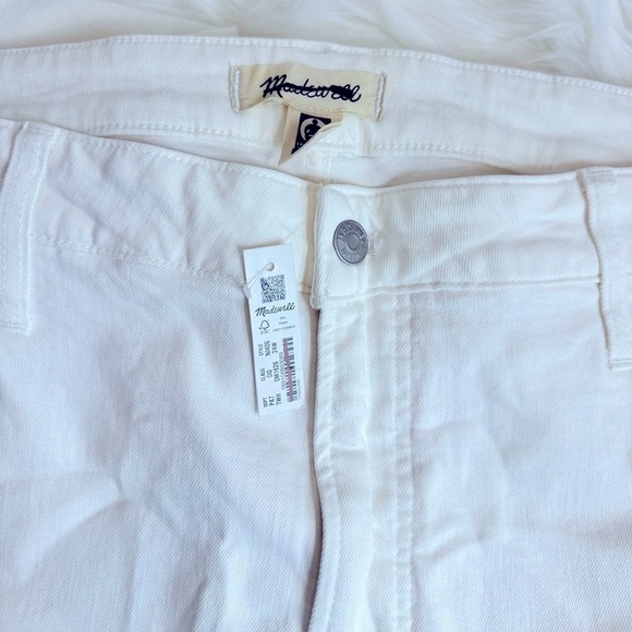 NWT Madewell The Perfect Vintage Wide-Leg Crop Jean Perfect White Size 24W - Picture 4 of 15